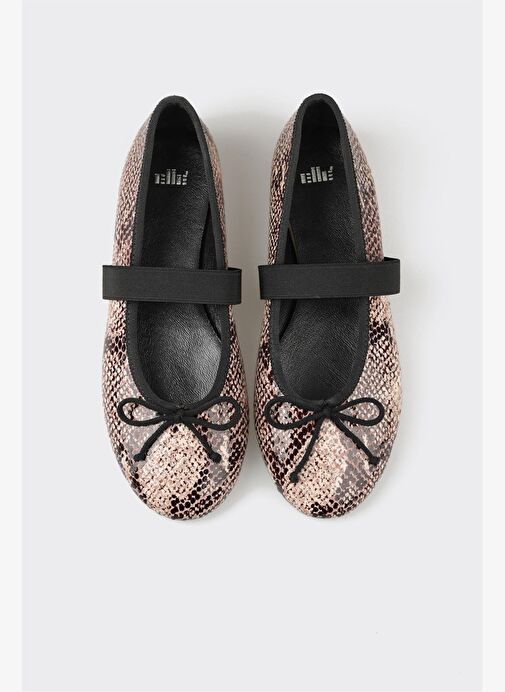 Bej Deri Kadın Günlük Ayakkabı - Görsel 8