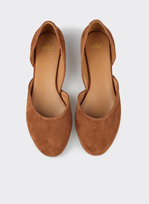 Taba Deri Kadın Günlük Ayakkabı - Görsel 5