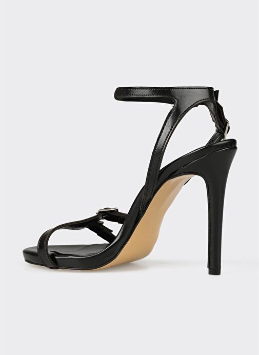 Siyah Kadın Topuklu Sandalet - Görsel 4