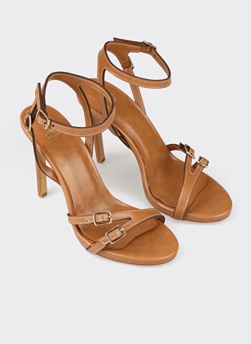 Taba Kadın Topuklu Sandalet - Görsel 3