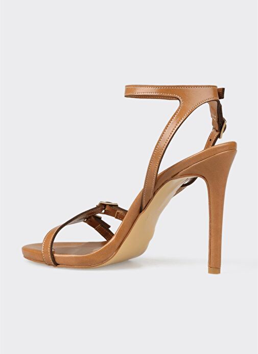 Taba Kadın Topuklu Sandalet - Görsel 4