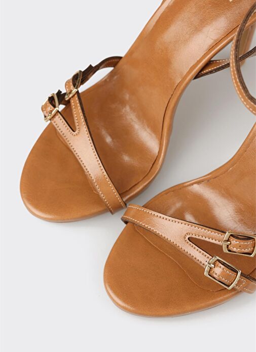 Taba Kadın Topuklu Sandalet - Görsel 5