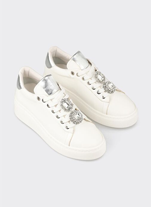 Beyaz Kadın Spor Ayakkabı - Görsel 4