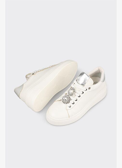 Beyaz Kadın Spor Ayakkabı - Görsel 7