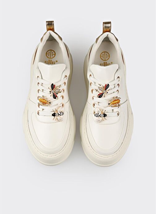 Beyaz Kadın Spor Ayakkabı - Görsel 5