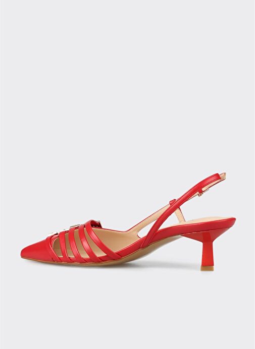 Kırmızı Kadın Topuklu Ayakkabı - Görsel 4