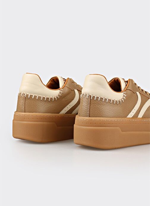 Naturel Deri Kadın Spor Ayakkabı - Görsel 10