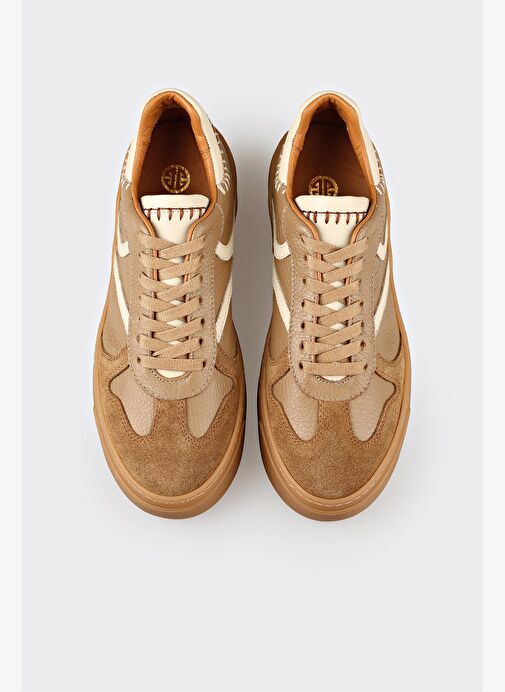 Naturel Deri Kadın Spor Ayakkabı - Görsel 9