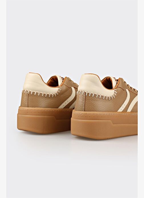 Naturel Deri Kadın Spor Ayakkabı - Görsel 11