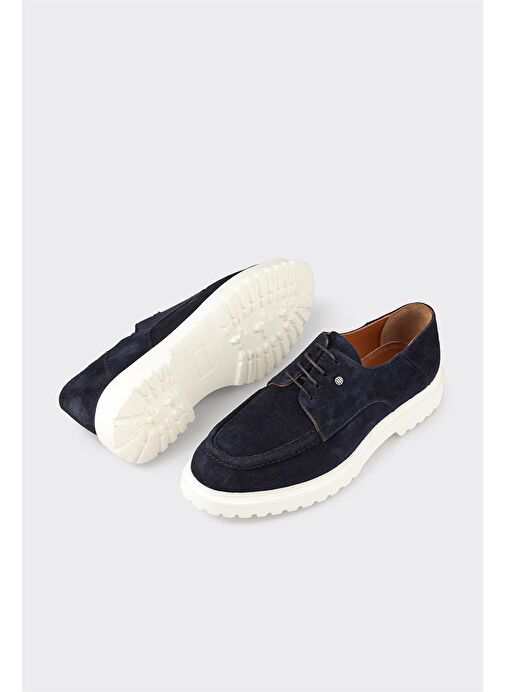 Lacivert Deri Erkek Günlük Ayakkabı - Görsel 6