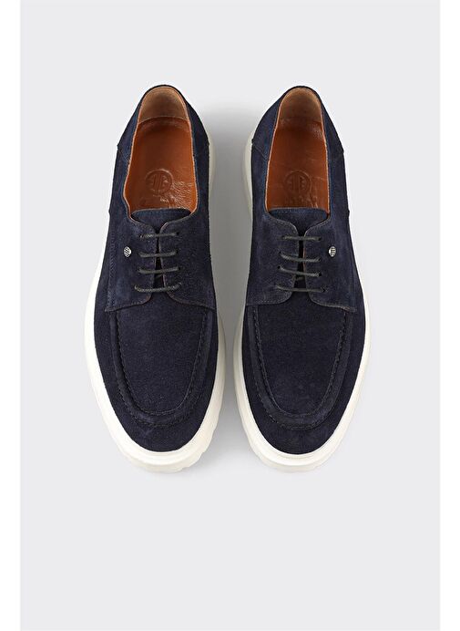 Lacivert Deri Erkek Günlük Ayakkabı - Görsel 8