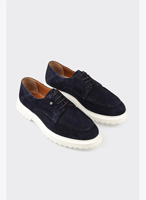Lacivert Deri Erkek Günlük Ayakkabı - Görsel 4