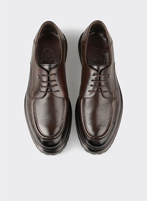 Kahve Deri Erkek Günlük Ayakkabı - Görsel 5