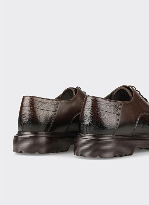 Kahve Deri Erkek Günlük Ayakkabı - Görsel 6