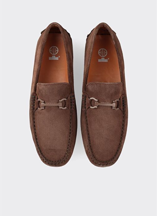 Kahve Deri Erkek Günlük Ayakkabı - Görsel 5