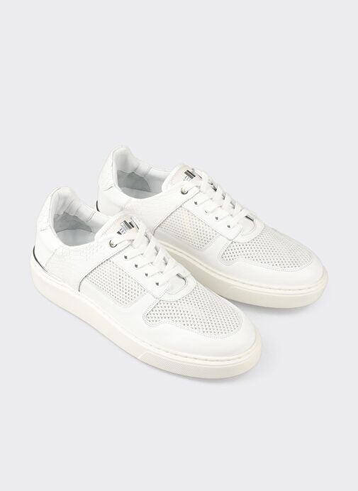 Beyaz Erkek Spor Ayakkabı - Görsel 3