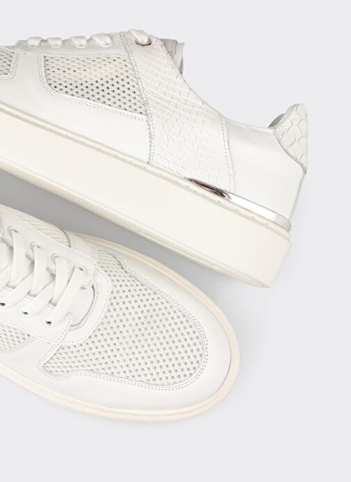 Beyaz Erkek Spor Ayakkabı - Görsel 6