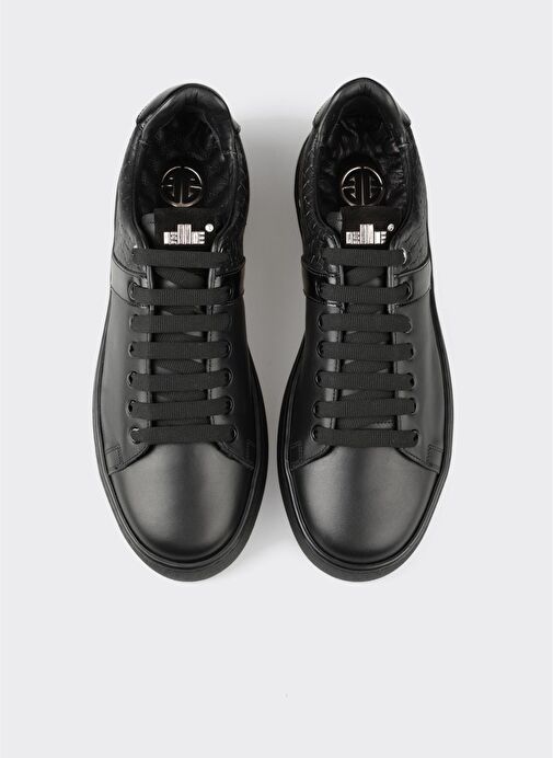 Siyah Deri Erkek Spor Ayakkabı - Görsel 9