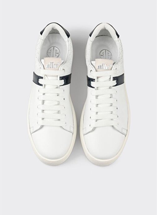 Beyaz Deri Erkek Spor Ayakkabı - Görsel 5