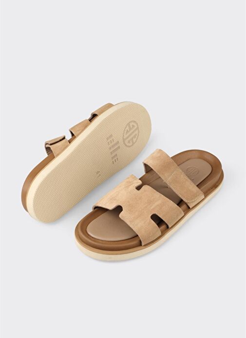 Vizon Deri Erkek Günlük Terlik - Görsel 4