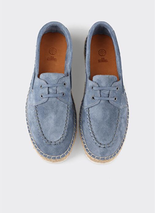 Mavi Deri Erkek Günlük Ayakkabı - Görsel 5