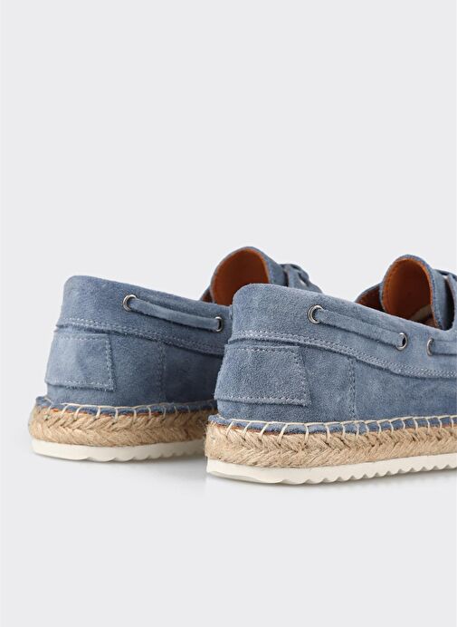 Mavi Deri Erkek Günlük Ayakkabı - Görsel 6