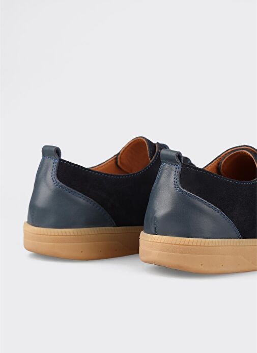 Lacivert Deri Erkek Günlük Ayakkabı - Görsel 6
