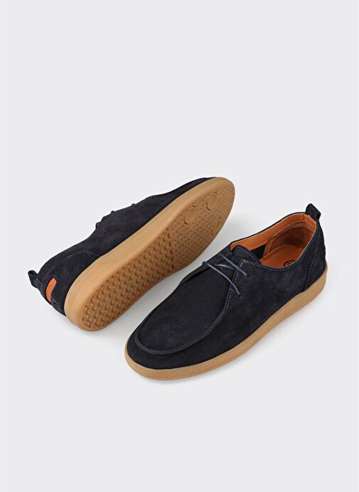 Lacivert Deri Erkek Günlük Ayakkabı - Görsel 4