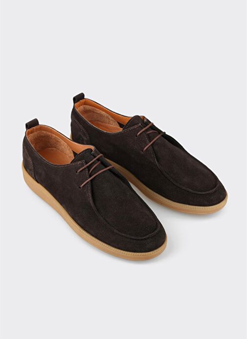 Kahve Deri Erkek Günlük Ayakkabı - Görsel 3