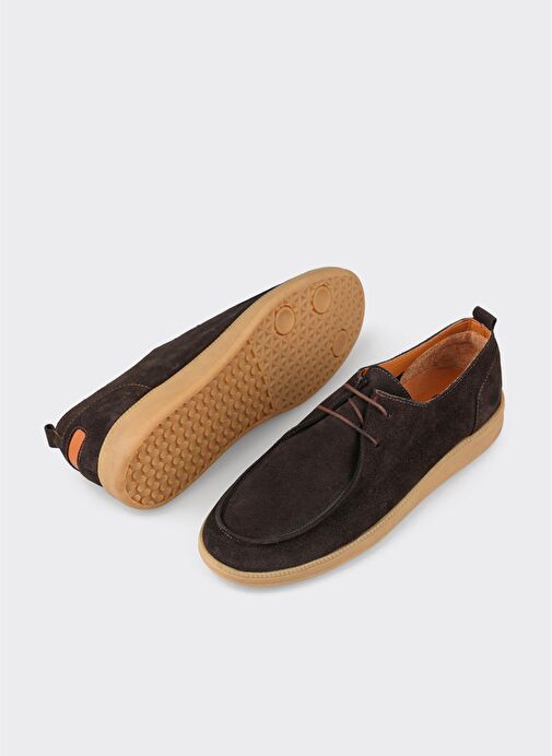 Kahve Deri Erkek Günlük Ayakkabı - Görsel 4