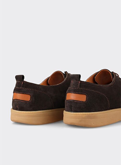 Kahve Deri Erkek Günlük Ayakkabı - Görsel 6