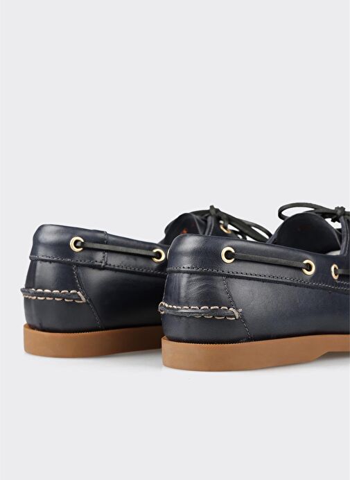 Lacivert Deri Erkek Günlük Ayakkabı - Görsel 6