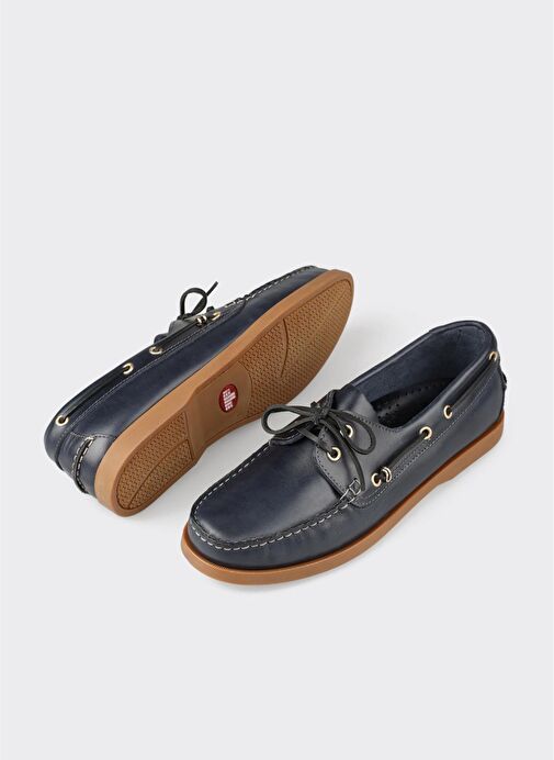 Lacivert Deri Erkek Günlük Ayakkabı - Görsel 4