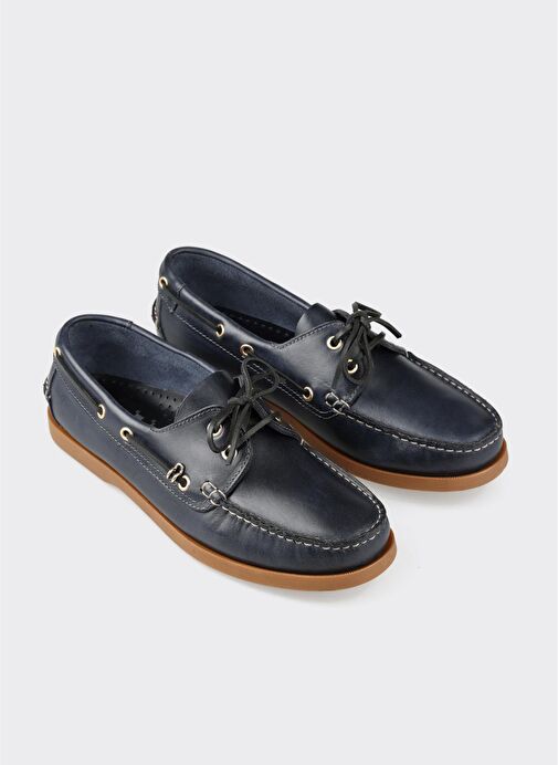 Lacivert Deri Erkek Günlük Ayakkabı - Görsel 3