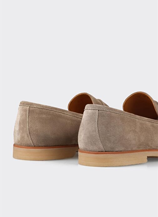 Bej Deri Erkek Günlük Ayakkabı - Görsel 6