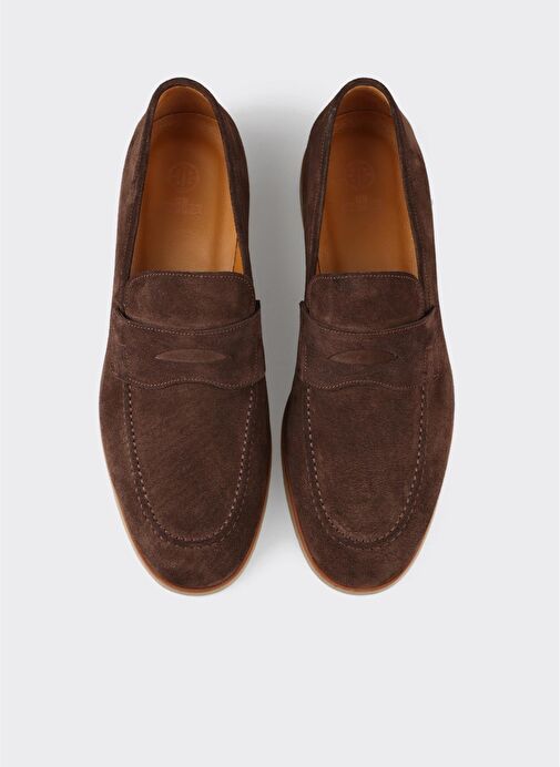 Kahve Deri Erkek Günlük Ayakkabı - Görsel 5