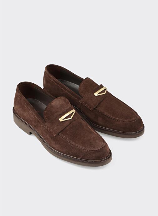 Kahve Deri Erkek Klasik Ayakkabı - Görsel 5