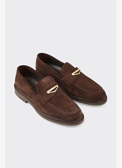 Kahve Deri Erkek Klasik Ayakkabı - Görsel 4