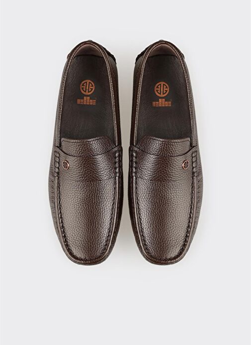 Kahve Deri Erkek Günlük Ayakkabı - Görsel 5