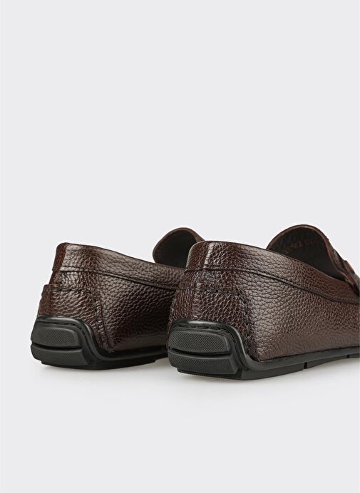 Kahve Deri Erkek Günlük Ayakkabı - Görsel 6