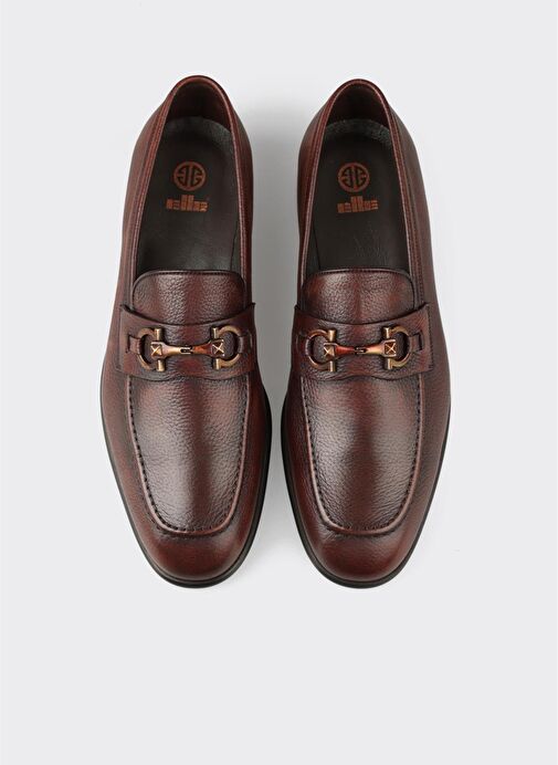 Kahve Deri Erkek Klasik Ayakkabı - Görsel 5