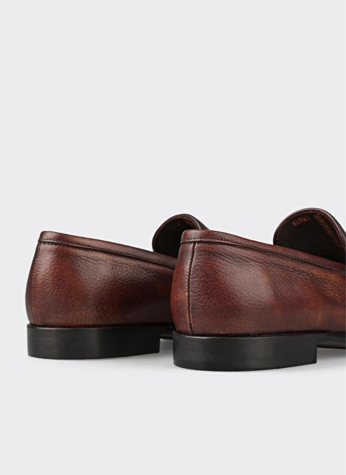 Kahve Deri Erkek Klasik Ayakkabı - Görsel 6