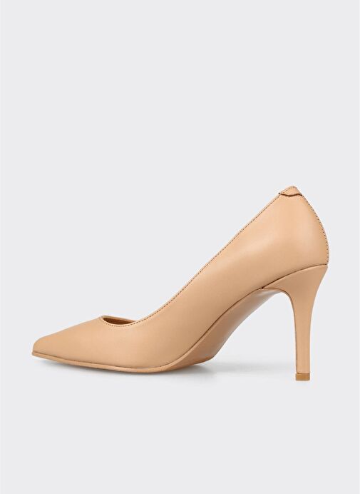 Naturel Deri Kadın Stiletto - Görsel 4