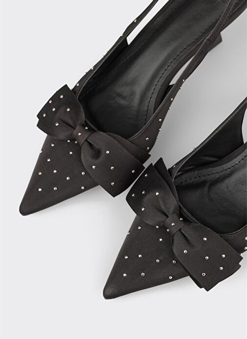 Siyah Kadın Topuklu Ayakkabı - Görsel 5