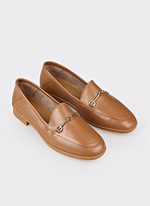 Naturel Deri Kadın Günlük Ayakkabı - Görsel 3