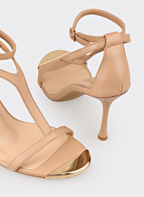 Naturel Deri Kadın Sandalet - Görsel 5