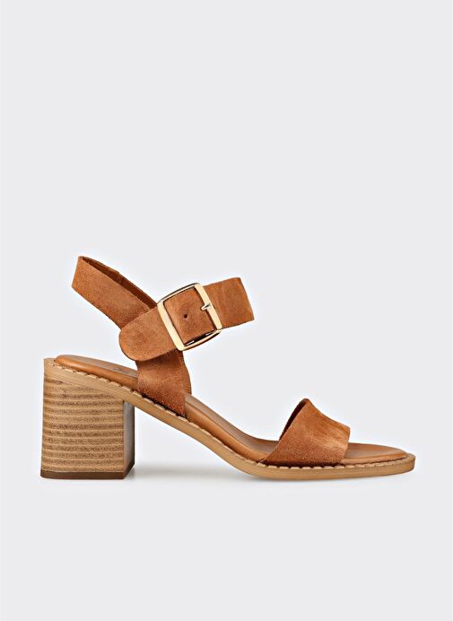 Taba Deri Kadın Sandalet - Görsel 2