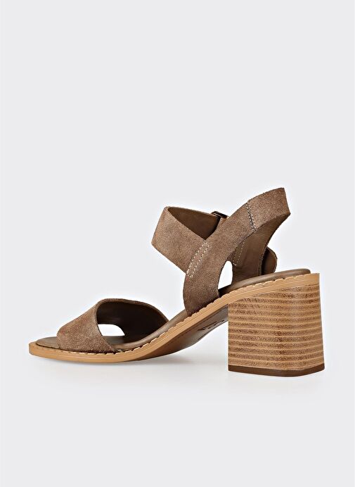 Vizon Deri Kadın Sandalet - Görsel 4