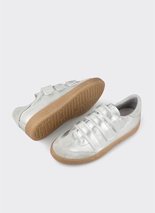 Lame Deri Kadın Spor Ayakkabı - Görsel 4