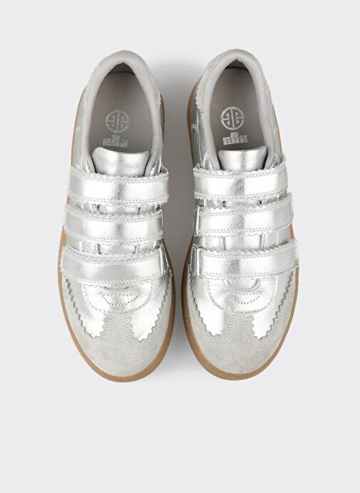 Lame Deri Kadın Spor Ayakkabı - Görsel 5